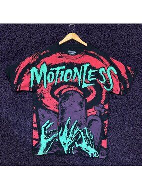 Motionless in White Graveyard Shift All Over Rock T-Shirt Size Large